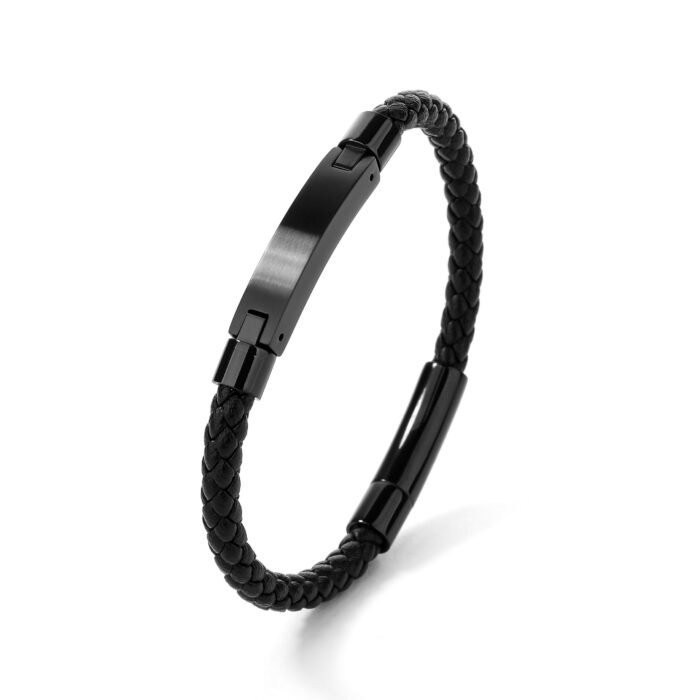 Guardian Men's Leather Bracelet